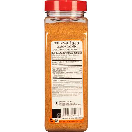 Mccormick McCormick Culinary Taco Seasoning 24 oz. Container, PK6 932375